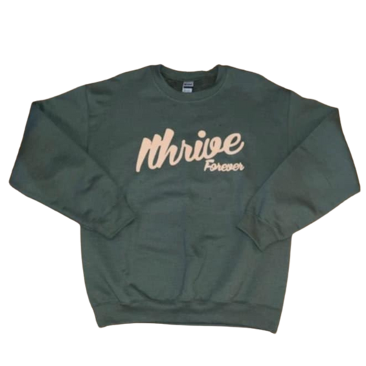 Military Green Retro Sweatshirt