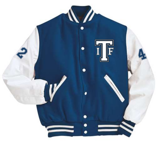 Royal/White Letterman Jacket