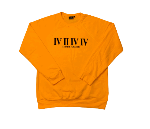 Gold/Black Roman Numeral Sweatshirt